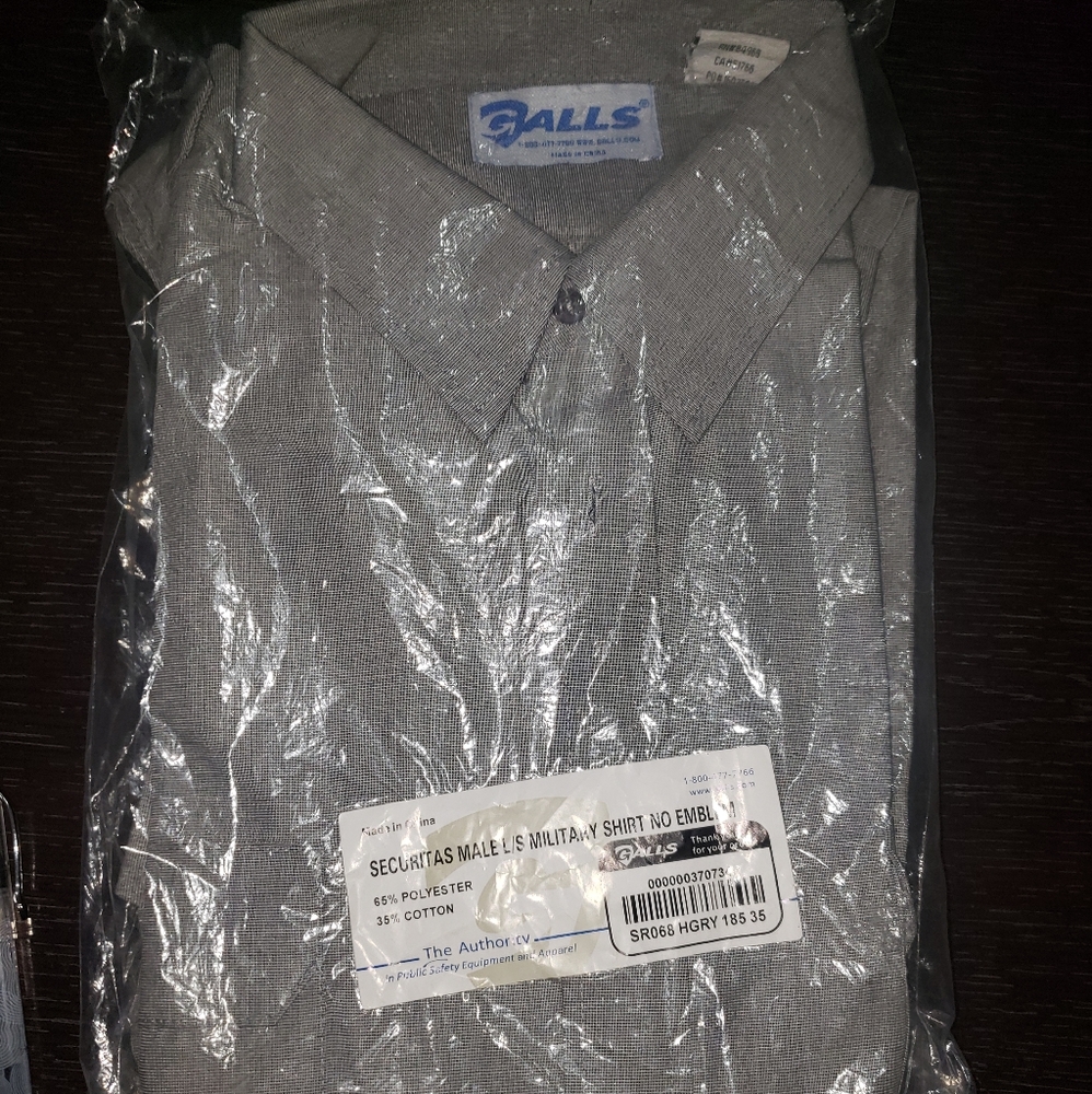 Men's security military uniform shirt size L